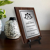 Engineering and Mechanics Theme Customizable Award Plaque |Easel Mount Option | Recognition of Achievement and Service Personalizable Plaques